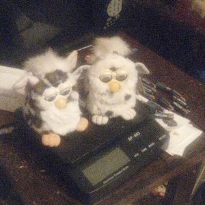 Lot of 2 furbies snow leopard and dalmatian furby.